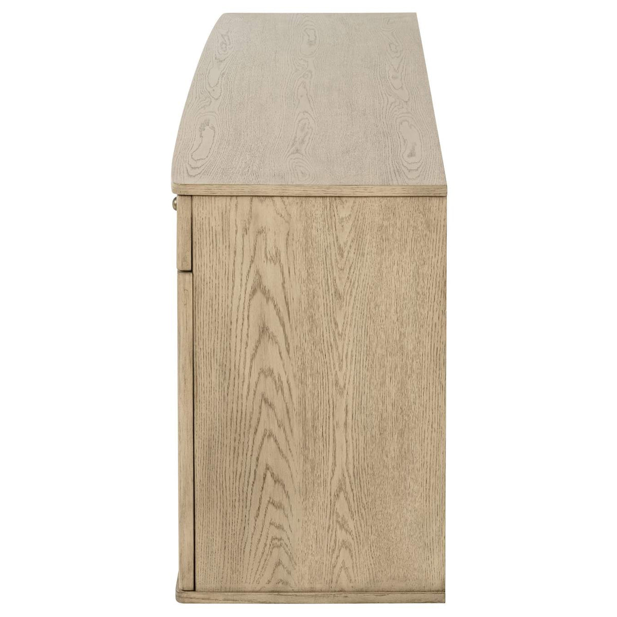 109385 Kailani 4-door Cane Sideboard Buffet Cabinet Beige Oak