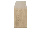 109385 Kailani 4-door Cane Sideboard Buffet Cabinet Beige Oak