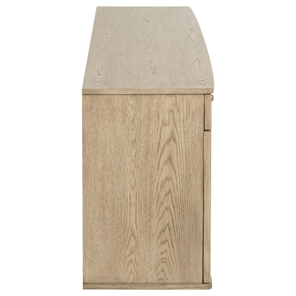 109385 Kailani 4-door Cane Sideboard Buffet Cabinet Beige Oak
