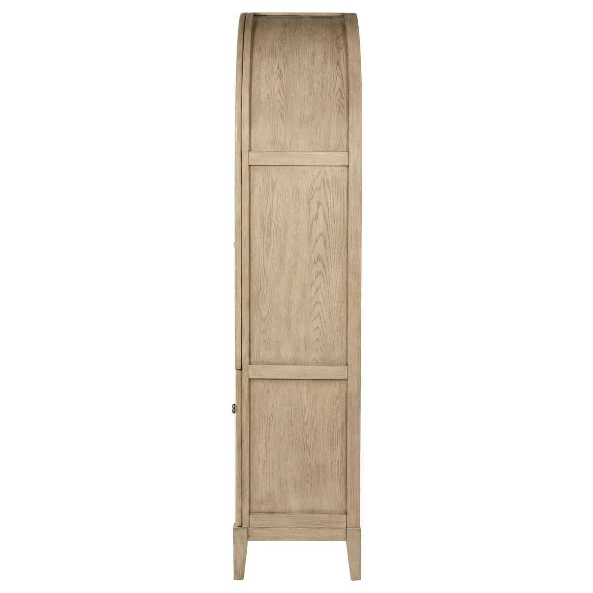 109386 Kailani 4-Door Cane Dining Vitrine Display Cabinet Beige Oak
