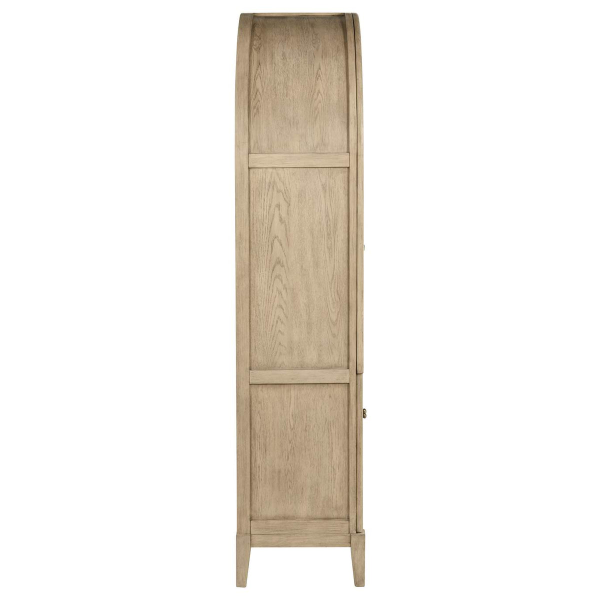 109386 Kailani 4-Door Cane Dining Vitrine Display Cabinet Beige Oak