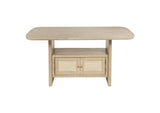 109388-S7 Kailani 7-piece Wood Counter Height Dining Set Beige Oak