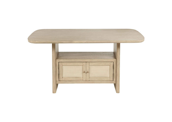 109388-S7 Kailani 7-piece Wood Counter Height Dining Set Beige Oak