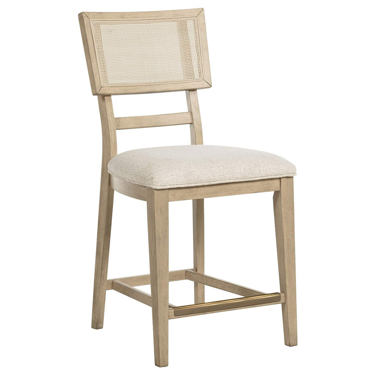 109388-S8 Kailani 8-piece Counter Dining Set with Cabinet Beige Oak