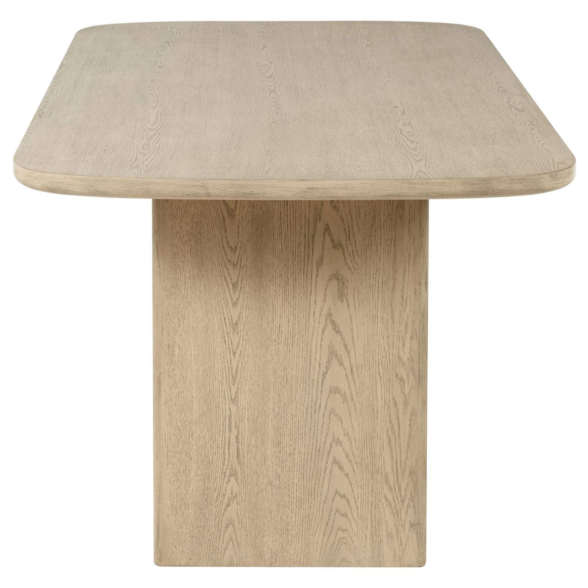 109388 Kailani Cane Counter Height Storage Dining Table Beige Oak