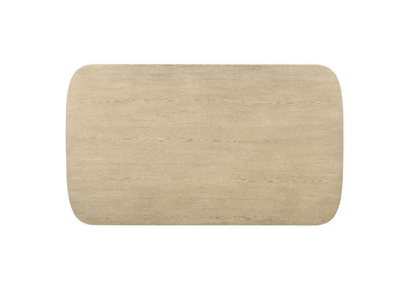 109388 Kailani Cane Counter Height Storage Dining Table Beige Oak