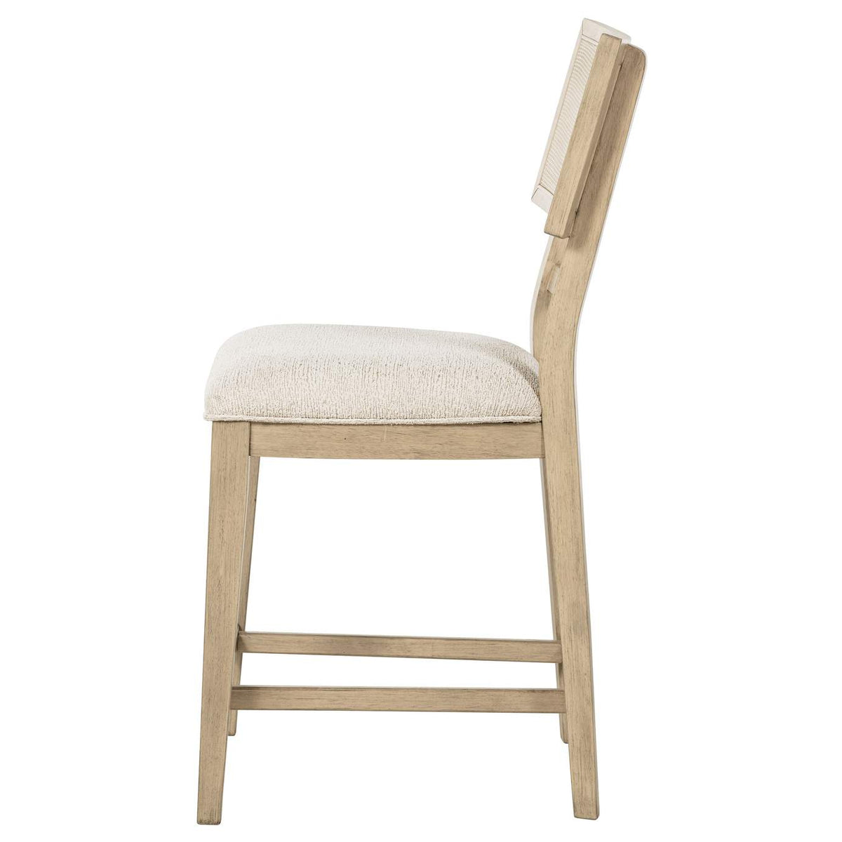 109389 Kailani Rattan Cane Counter Side Chair Beige Oak (Set of 2)