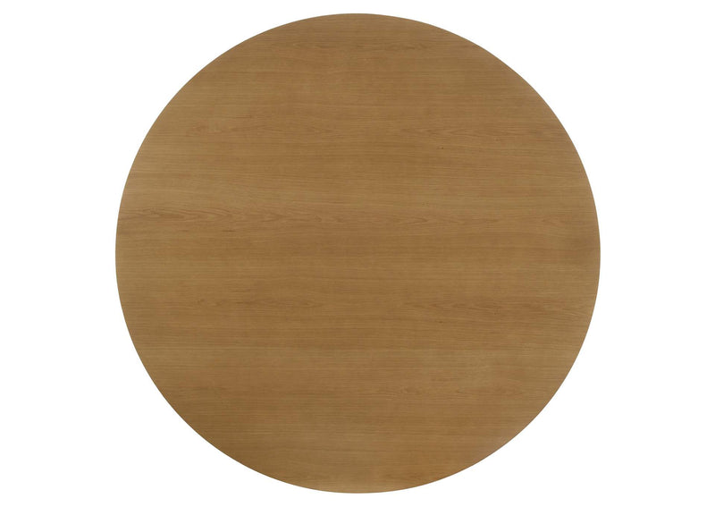 109460-S5 Hartville 5-piece Round Dining Table Set Natural Light Brown