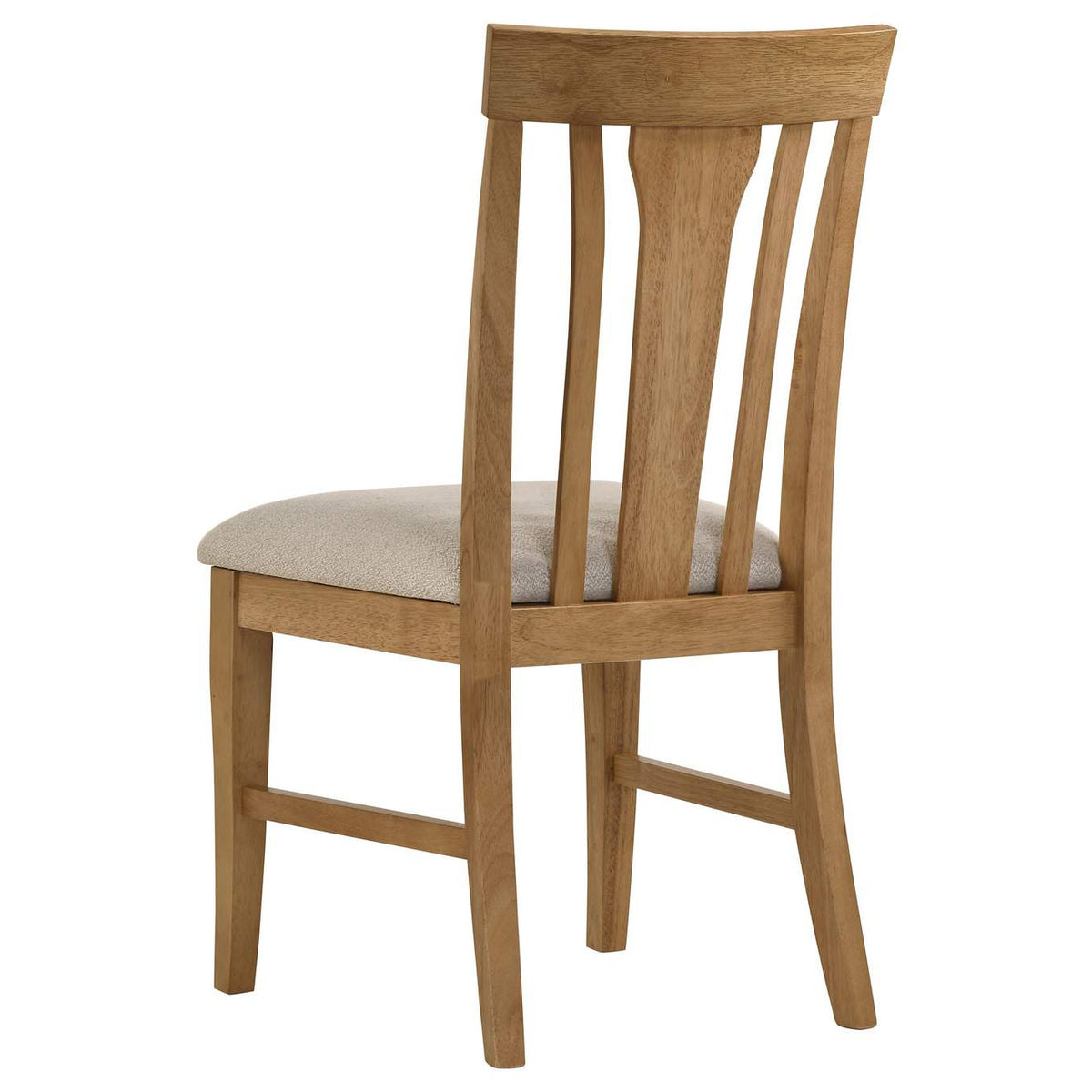 109460-S5 Hartville 5-piece Round Dining Table Set Natural Light Brown