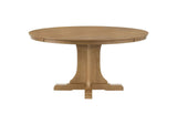 109460-S7 Hartville 7-piece Round Dining Table Set Natural Light Brown