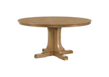 109460 Hartville 60-inch Round Dining Table Natural Light Brown