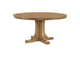 109460 Hartville 60-inch Round Dining Table Natural Light Brown