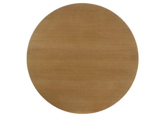109460 Hartville 60-inch Round Dining Table Natural Light Brown