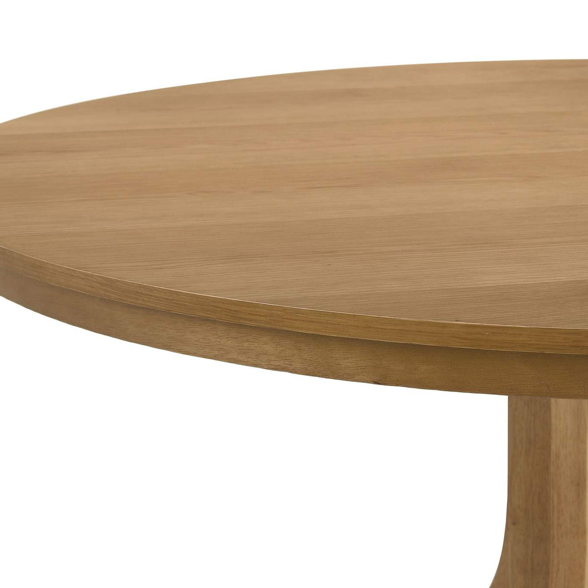 109460 Hartville 60-inch Round Dining Table Natural Light Brown