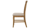 109462 Hartville Dining Side Chair Natural Light Brown (Set of 2)