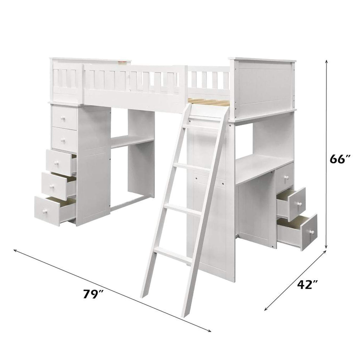 10970W Willoughby Twin Loft Bed