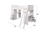 10970W Willoughby Twin Loft Bed