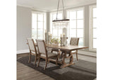 Brockway 5-piece Extension Leaf Dining Set Barley Brown