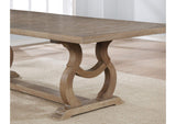 110291-S7 Brockway 7-piece Extension Leaf Dining Set Barley Brown