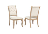 110292 Brockway Upholstered Dining Chair Barley Brown (Set of 2)