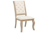 110292 Brockway Upholstered Dining Chair Barley Brown (Set of 2)