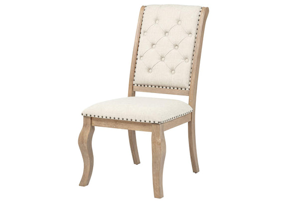 110292 Brockway Upholstered Dining Chair Barley Brown (Set of 2)