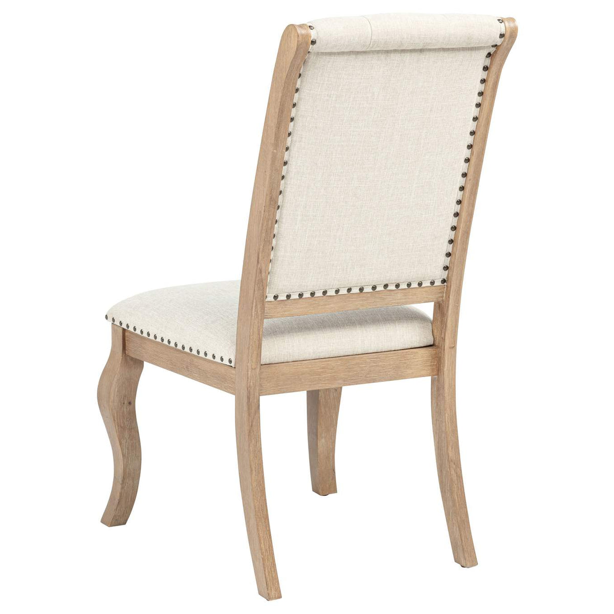 110292 Brockway Upholstered Dining Chair Barley Brown (Set of 2)