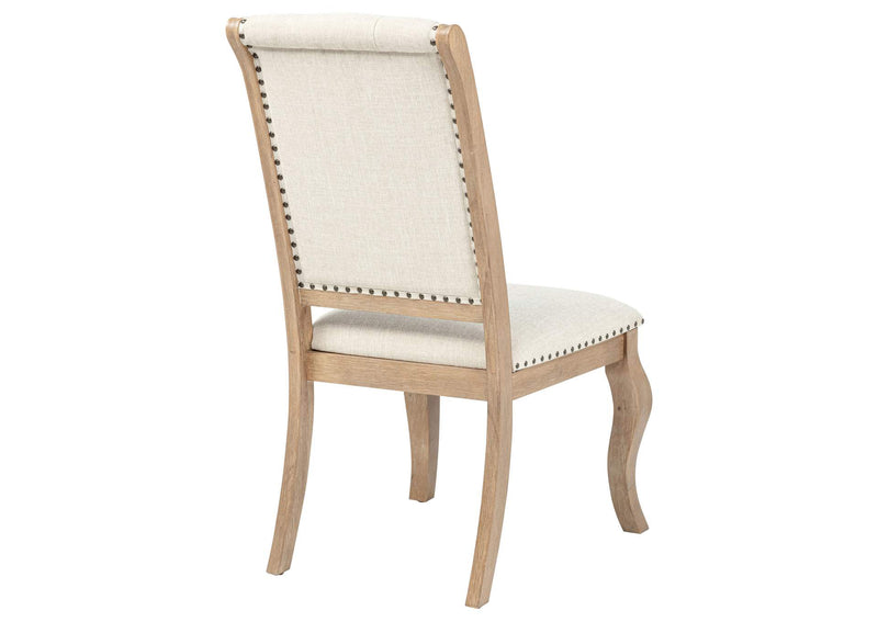 110292 Brockway Upholstered Dining Chair Barley Brown (Set of 2)