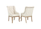 110293 Brockway Upholstered Arm Chair Barley Brown (Set of 2)