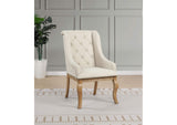 110293 Brockway Upholstered Arm Chair Barley Brown (Set of 2)