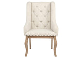 110293 Brockway Upholstered Arm Chair Barley Brown (Set of 2)