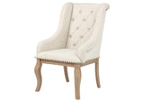 110293 Brockway Upholstered Arm Chair Barley Brown (Set of 2)