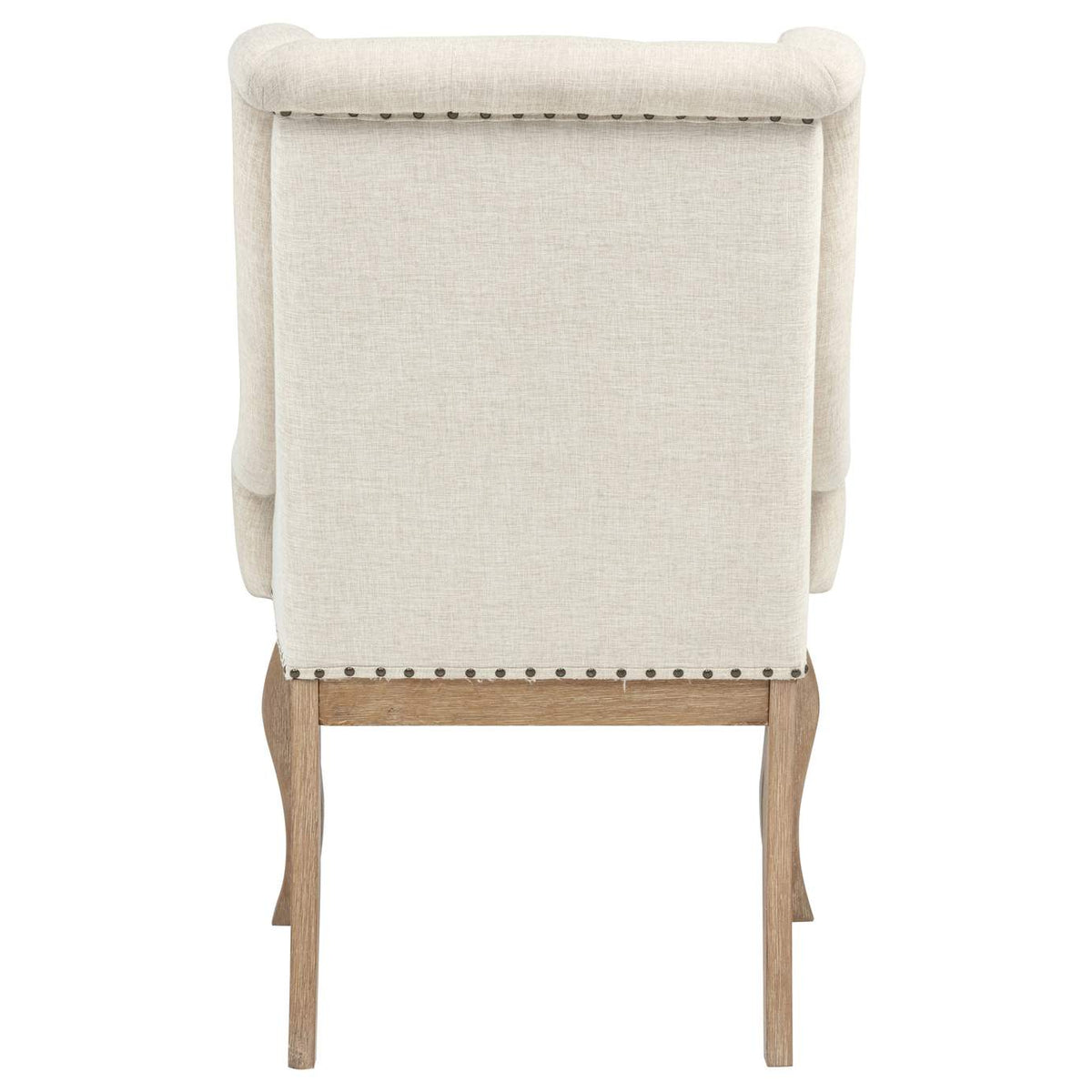 110293 Brockway Upholstered Arm Chair Barley Brown (Set of 2)