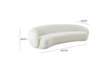 TOV-L68334 Kendall Cream Velvet 120 Inch Sofa