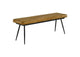 110643 Misty Leather Upholstered Dining Bench Antique Camel