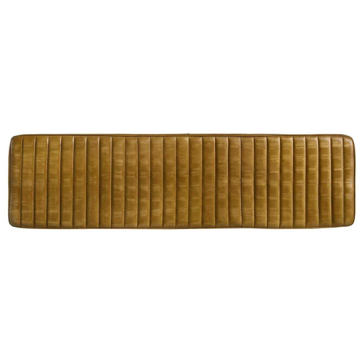 110643 Misty Leather Upholstered Dining Bench Antique Camel