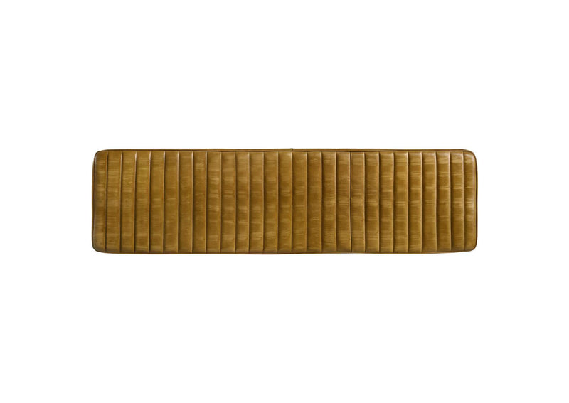 110643 Misty Leather Upholstered Dining Bench Antique Camel