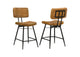 110649 Partridge Leather Counter Chair Antique Camel (Set of 2)
