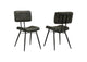 110652 Misty Leather Upholstered Dining Chair Espresso (Set of 2)