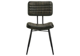 110652 Misty Leather Upholstered Dining Chair Espresso (Set of 2)