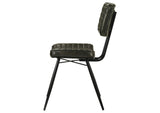 110652 Misty Leather Upholstered Dining Chair Espresso (Set of 2)