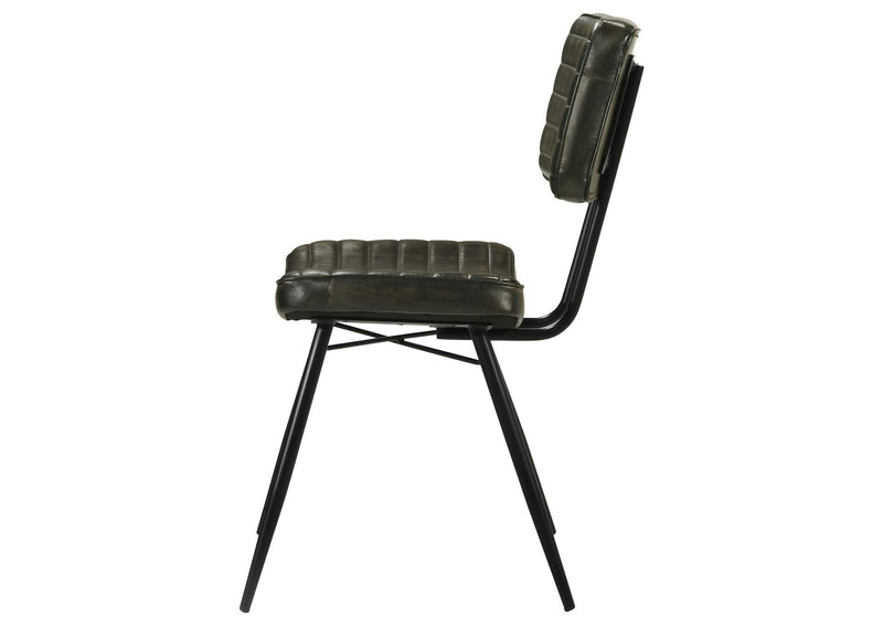110652 Misty Leather Upholstered Dining Chair Espresso (Set of 2)