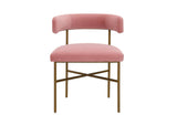 TOV-D6432 Kim Velvet Chair in Blush