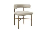 TOV-D6433 Kim Velvet Chair in Cream