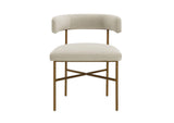 TOV-D6433 Kim Velvet Chair in Cream
