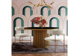 TOV-D6433 Kim Velvet Chair in Cream