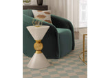 TOV-OC18273 Balhi White Side Table