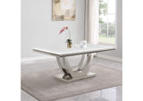 111101 Kerwin Rectangular 71-inch Stone Top Dining Table White