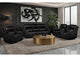 U8880-BLK_LEATHER-PRS_PCRLS_PR U8880 BLACK LEATHER POWER REC SOFA - POWER CONSOLE REC LOVESEAT - POWER RECLINER