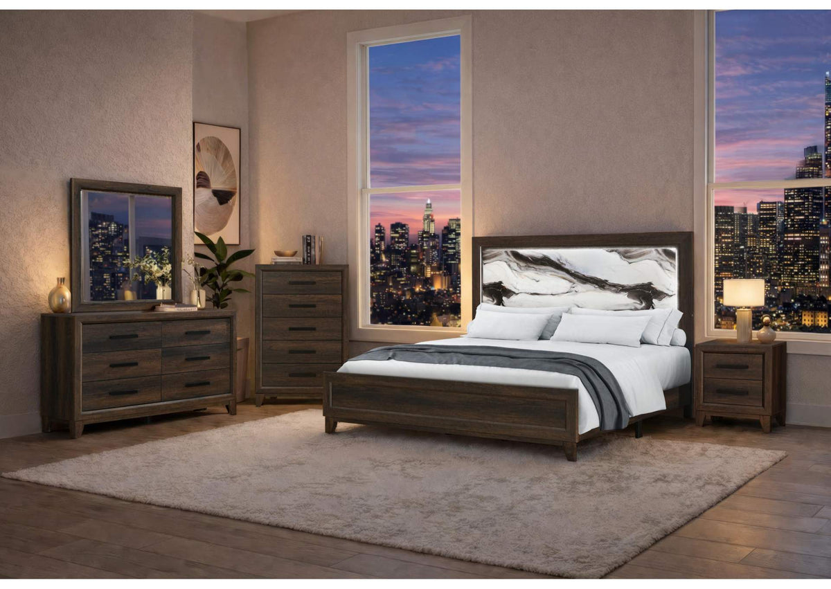 HARMONY-BROWN-QBG HARMONY BROWN QUEEN BED GROUP